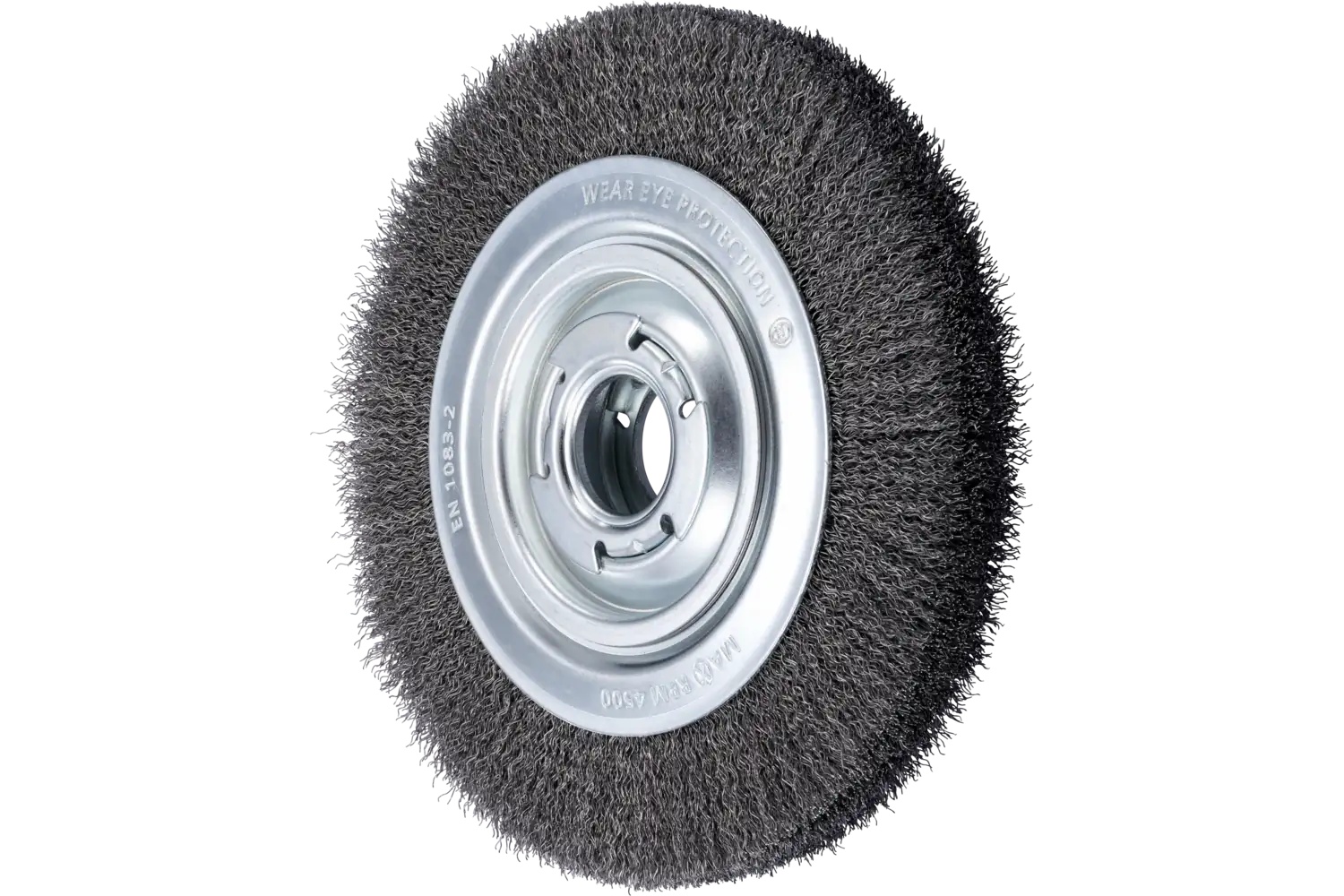 Picture of Pferd Crimped Wire Wheel Brush Psf 8" .014 Carbon Steel 1-1/4" Arbor